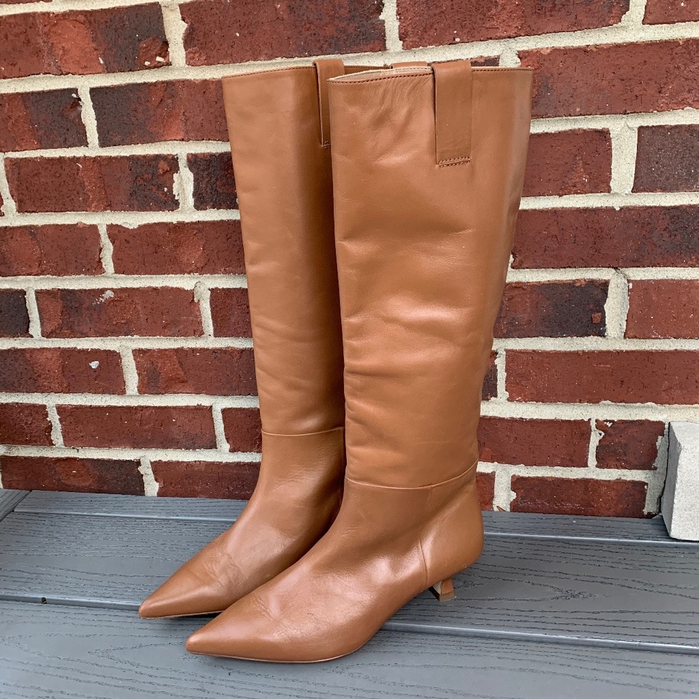 LK Bennett Eden Tan Leather Boots